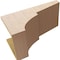 Ekena Millwork 12"W x 24"D x 12"H Wide Monterey Rough Cedar Woodgrain TimberThane Corbel, Primed Tan CORUR12X24X12MONRCPR - alternate 2
